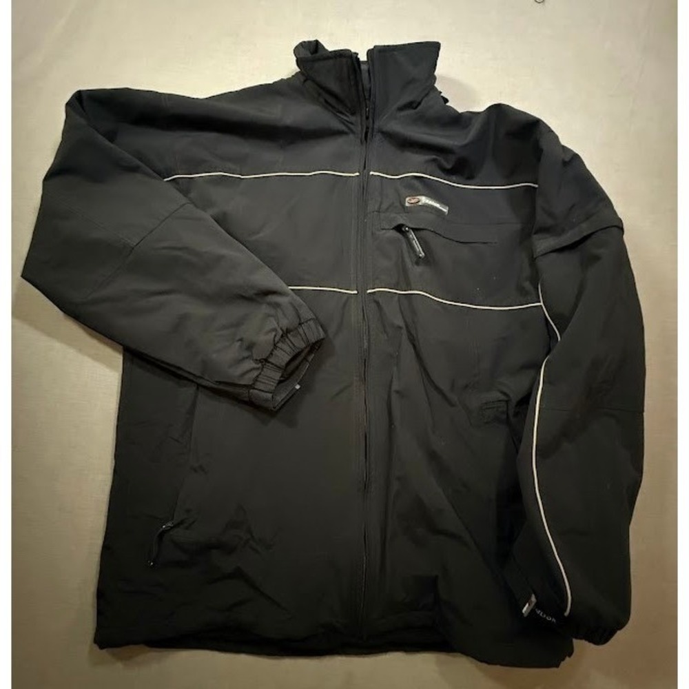 Reebok Authentic Black Zip Jacket Designed for the Serious Athlete XL Insulated